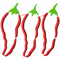 Pepper Embroidery Design 7 Pepper Embroidery Design 7